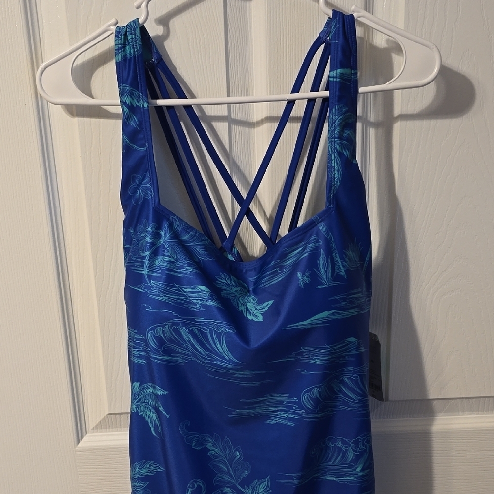 One piece strappy bathing